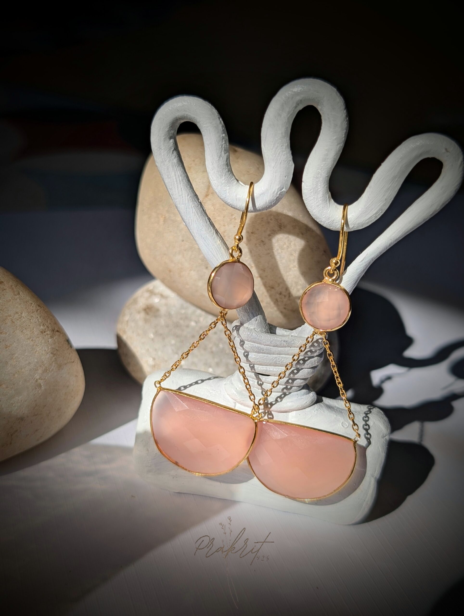 Pink Calcite Earring